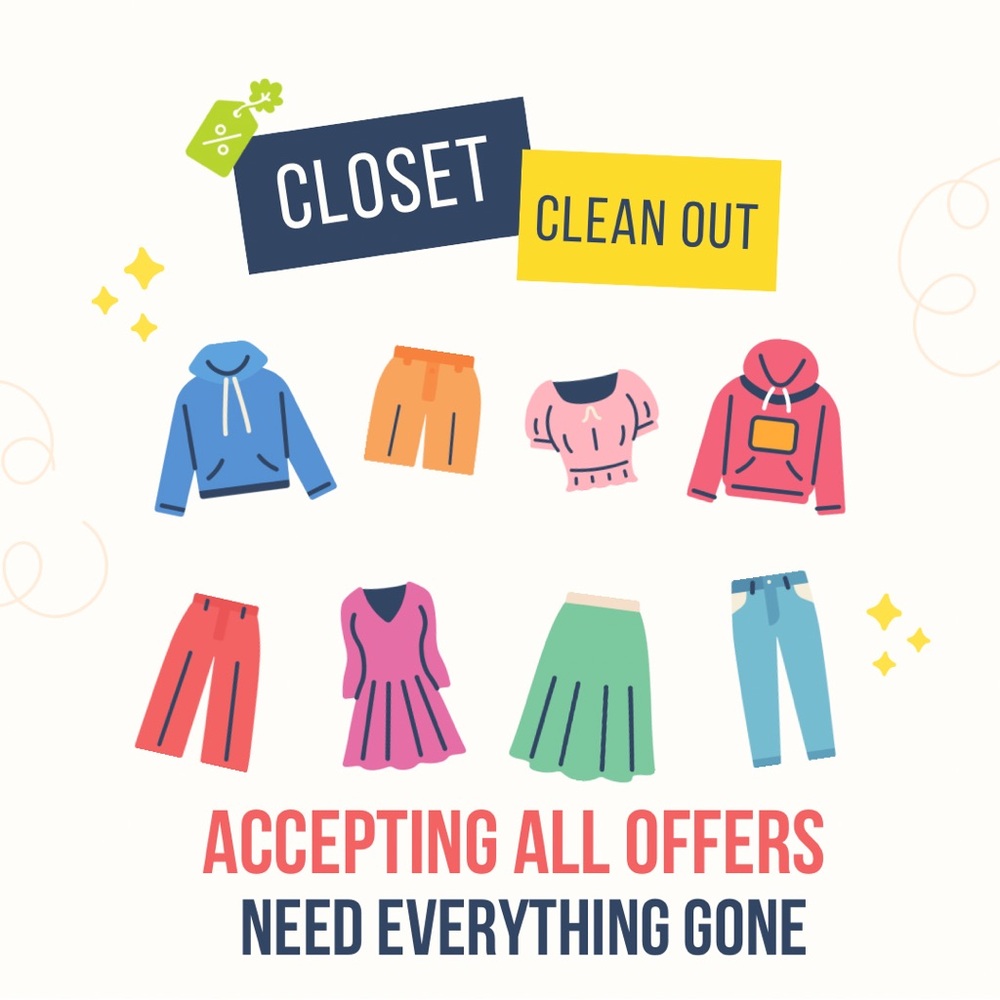 CLOSET CLEAN OUT EVERYTHING MUST GO